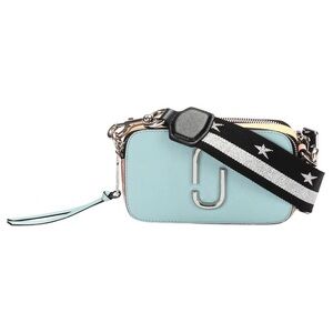 Marc Jacobs The Snapshot Saffiano Leather Camera Bag in Cloud Blue Multi